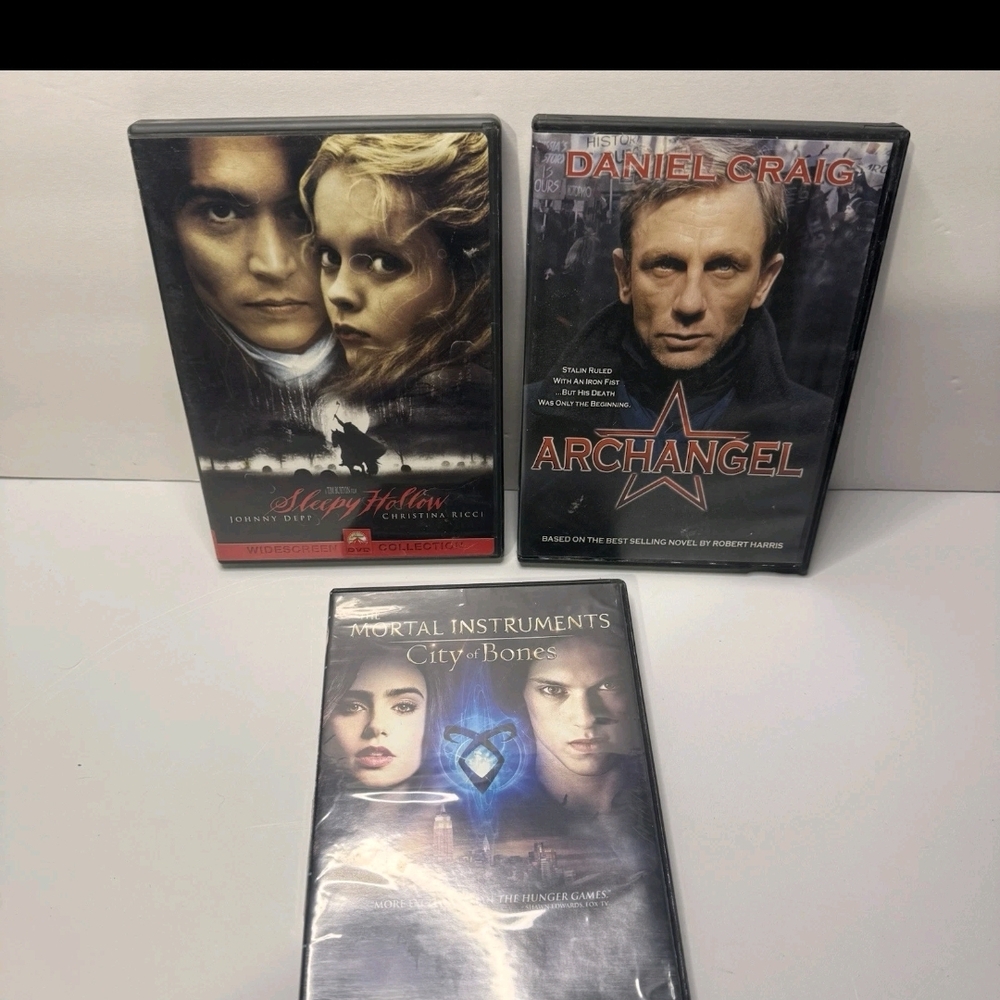 DVD Movie Collection - Sleepy Hollow, Archangel, City of Bones